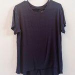 American Eagle  Navy Blue Flowy Top Photo 0