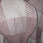 Olive & Oak  Pink and White Check Cowl Neck‎ Sweater Size Large Photo 1
