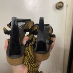 Diane Von Furstenberg DVF  Gold rope tie gladiator Heels size US 6 Photo 8