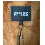 APPARIS Women's Faux Fur Vegan Belted Coat in Camel Size Large NWT MSRP $340 Brown Photo 6