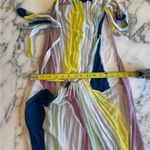 Indah EUC Maxi Dress Sz M/L – Rainbow Pastel Stripes, 100% Rayon, Made in Bali Photo 2