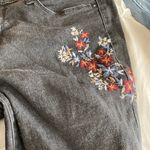 Target Black Floral black jeans Photo 1