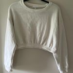 Tilly's  Cream Cropped Sweatshirt Photo 0