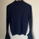 autumn cashmere Navy Bell Sleeve Sweater Photo 4