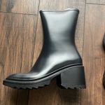 INC boots woman black zipper EVERETT ZIPPER OUTDOOR RAIN heeled BOOT New Size 10 Photo 3