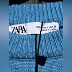 ZARA  Women's Soft Bright Blue Knit Cropped Sweater NWT Photo 11