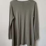 Chico's Womens Size 1 V-Neck Long Sleeve Silk Knit Pullover Casual Sweater Green Photo 9