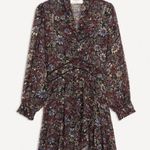 Ba&sh 💕💕 Giani Mini Dress ~ Carbone Abstract Floral Print Size 2 = US 6 Medium Photo 10