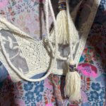 Matilda Jane  Floral Peasant Top Tiered Lace‎ Prairie Boho Cottage Long Sleeve M Photo 4