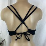 Shade & Shore Black Padded Contour Cup Strappy Bikini Bathing Swim Suit Top 36C Photo 1