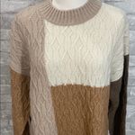 Blu Pepper  Colorblock Long Sleeve Sweater Dress Photo 2