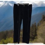 Ralph Lauren Y2k Lauren LRL Velvet Pants Black Blueish Soft Velour Womens Sz12 Photo 1