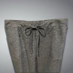 None Dress Cropped Pants Polyester Garterized Waist Drawstring Front Pocket Gray W L Photo 1