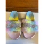 Cape Robbin  Rainbow Bling Slides Sz 6 Photo 6