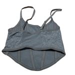 Colsie Women's Gray Casual Corset Tank Top With Adjustable Straps Photo 4