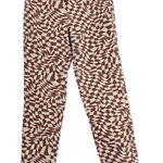 PacSun Rare  Eco Trippy Checker Ultra High Waisted Slim Fit size 24 brown cream Photo 0