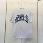 Altar'd State  Cowgirls Social Club Oversized White Tee T-Shirt Size L/XL Photo 1