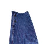 American Eagle Stretch Pinstripe Denim Mom Jean Womens pants sz 10 Long Red Blue Photo 2