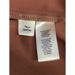 Truth by Republic Dress Womens Medium Tan Faux Leather Snap Front Belted Shacket Photo 9