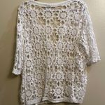 Nina Leonard Crochet Flower Cover-Up Photo 3