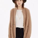 Madewell  Shawl Collar Cable Knit Sweater Size Small Photo 0