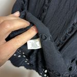 love Stitch‎ Eyelet Black Short Sleeve Mini Dress Size Medium Photo 7