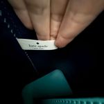 Kate Spade Large Open Top Cow Hide Leather Tote Bag in Bright Turquoise & Navy Photo 6