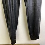Commando  Faux Leather Jogger Pants Small Black Womens Stretch Tapered Photo 3