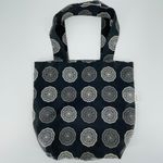 Sachi Shop Pack & Go Black and Grey / Gray Medallion Mandala Nylon Tote Photo 1