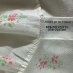 Komar Vintage Cottage Lace Floral Sleeveless Nightgown Size Small White Photo 2