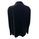 Blair Black Velvet Cropped Button Front Blouse Size Small Whimsygoth Retro Witch Photo 2