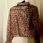 ZARA  Floral Blouse with Ruffle Detail Photo 1