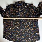 Apt. 9 Chain Accessory Fashion Print Button Down Shirt Size XXL Retro Lightweight Photo 10