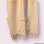 Pocket Throw Shawl Scarf Wrap in Cream Photo 1