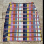 Halogen Nordstrom  Multicolor‎ Block Knit Quilt Skirt Size 2 Photo 0