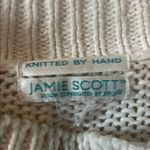 Vintage Handknit mock neck Sweater with Shoulder Pads Photo 1