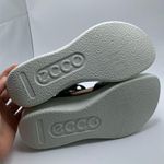 Ecco NWB  Flowt Wedge Cork Sandal Women's size 40 US 9-9.5 black leather 1949 Photo 11