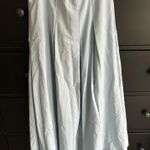 Korean Fashion: Zero Street Lynn Pleats Long Skirt Blue Size M Photo 1