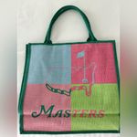 New Masters Multicolor Jute Tote Bag Green Photo 0
