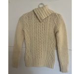 Gap Y2K Wool Camel Hair Cable Knit Button Turtleneck Sweater Women’s S Vintage Photo 2