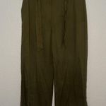 Ann Taylor  Drapey Tie Waist Pants Size 6 Shaded Palm Photo 0