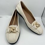 Aerosoles leather comfy ballet flats chain hardware detail women Size 9.5M Photo 8