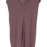 Free People Mauve Crew Neck Short Sleeve Pullover Knit Tunic Top Size XS Photo 0