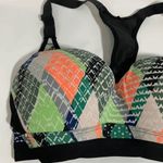 Heavy Padded Sport Bra Small Orange Photo 4