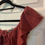 Lulus  Ruffled Off-Shoulder Linen Jumpsuit, Size M Photo 4