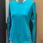 Nike  teal blue long sleeve shirt Photo 1