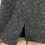 Maggy London floral lace fitted asymmetrical neckline black/ green dress Size 10 Photo 10