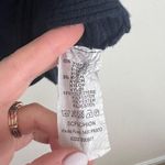 LOLA Navy Blue Ribbed Knit Long Sleeve Longline Tunic w/ Slight Boatneck Sweater Size M Photo 6