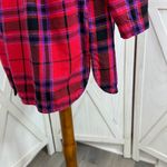 Victoria's Secret Victoria’s Secret Plaid Flannel Cinch Waist Sleep Nightshirt Red Pink Medium Photo 7