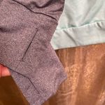 PINK - Victoria's Secret  Light Blue Gray Fitted Ultimate Active Zip Pullover Large Photo 5